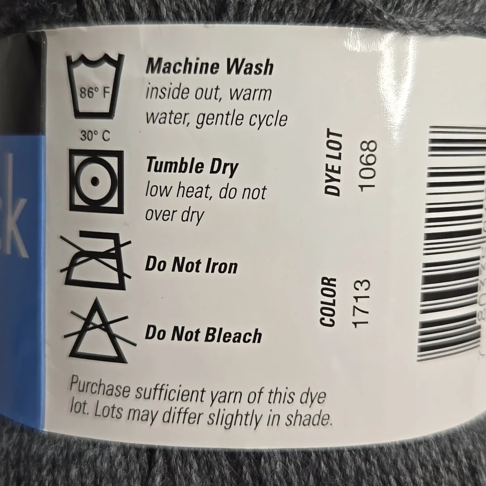NWT Berroco Comfort Sock Sock Weight Grey Gray Yarn 50/50 Nylon Acrylic Blend